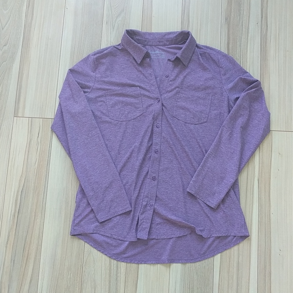 Purple eddie bauer button down